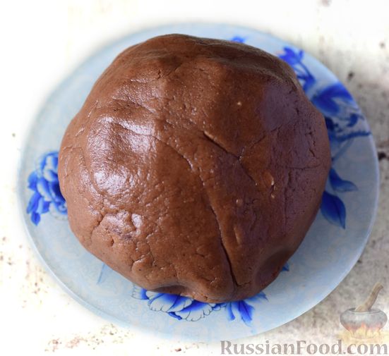 Шоколадный тёртый пирог с творогом и черешней